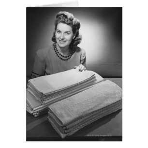 Toile et serviettes repassées