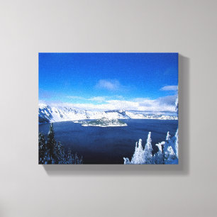Toile étanche du lac d'hiver