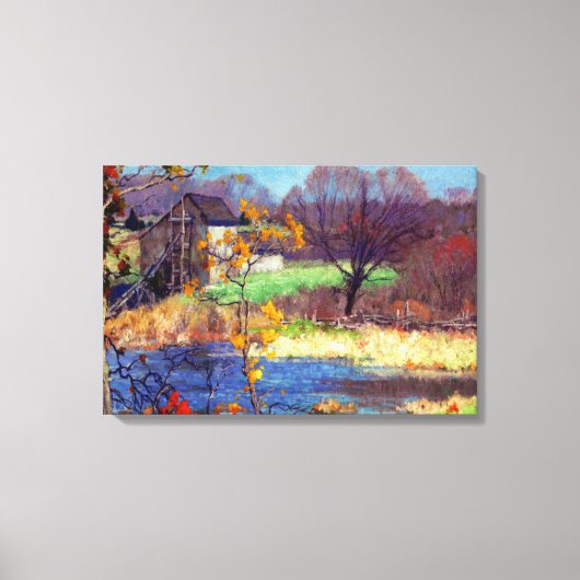 Toile Étang à Old Lyme, Connecticut (Recto)