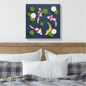 Toile Étang japonais de poissons Koi (Insitu(Chambre))