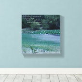 Toile Étang Lilly - Psaume 91 11-12 (Insitu (Plancher de Bois))