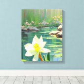 Toile Étang Lily Eau Tranquille (Insitu (Plancher de Bois))