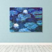 Toile Etang Lily en bleu par Claude Monet Fine Art (Insitu (Plancher de Bois))
