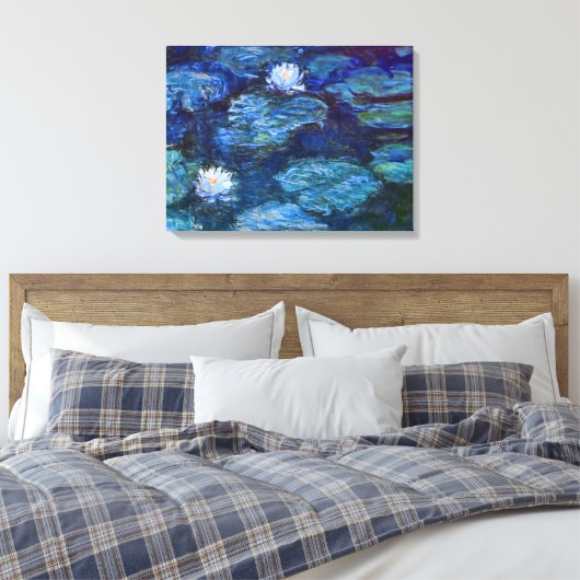 Toile Etang Lily en bleu par Claude Monet Fine Art (Insitu(Chambre))