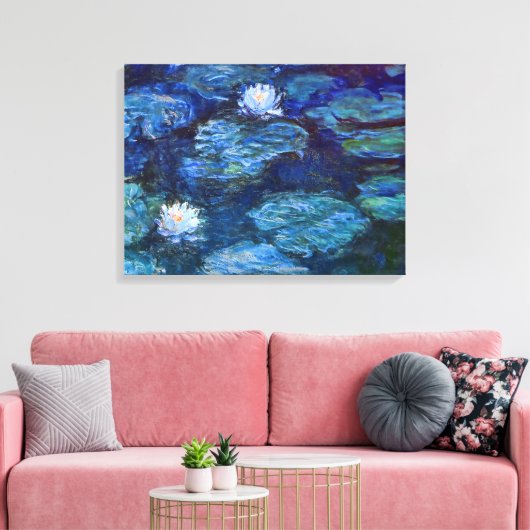 Toile Etang Lily en bleu par Claude Monet Fine Art (Insitu(Salon))