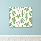 Toile Étape Geo Sud-Ouest | Motif de Cactus du désert (Insitu (Plancher de Bois))