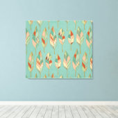 Toile Étape Geo Sud-Ouest | Motif de plume aquarelle (Insitu (Plancher de Bois))