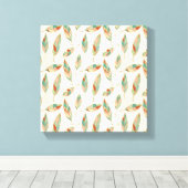 Toile Étape Geo Sud-Ouest | Motif de plumes géométriques (Insitu (Plancher de Bois))