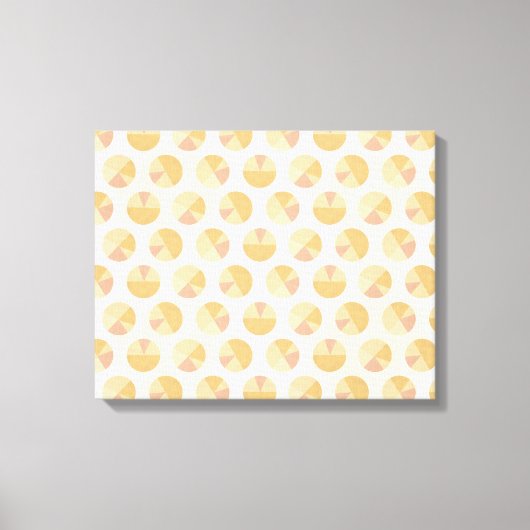 Toile Étape Geo Sud-Ouest | Motif orange cercle (Recto)