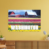 Toile État de Washington | Champ de tulipes (Insitu(Salon))