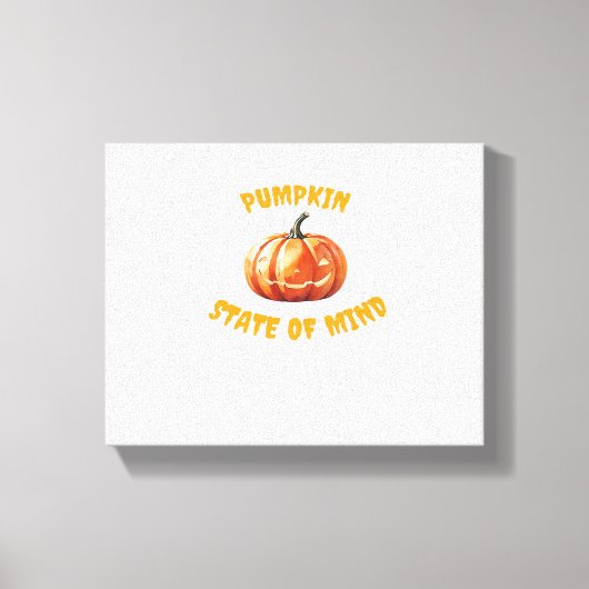 Toile État d'esprit citrouille - Halloween T-Shir surdim (Recto)