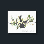 Toile Etat du Delaware Personnalisé votre ville d'origin<br><div class="desc">Delaware State Personnalisa Votre Maison Ville Design Floral Rustique. Avec de jolies fleurs jaunes et blanches crème d'aquarelle, des traits de pinceau de peinture, une forme de coeur mignonne, une texture chic en bois blanc et une police de caractères brossée tendance. Fait un grand cadeau pour toute personne du Delaware...</div>