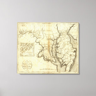Toile États du Maryland et du Delaware