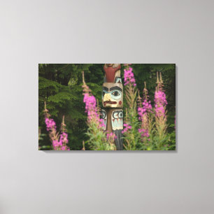 Toile États-Unis, Alaska, Ketchikan, Totem Bight State