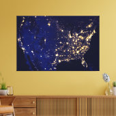 Toile États-Unis D'Amérique De L'Espace (Insitu(Salon))