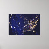 Toile États-Unis D'Amérique De L'Espace (Recto)