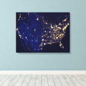 Toile États-Unis D'Amérique De L'Espace (Insitu (Plancher de Bois))