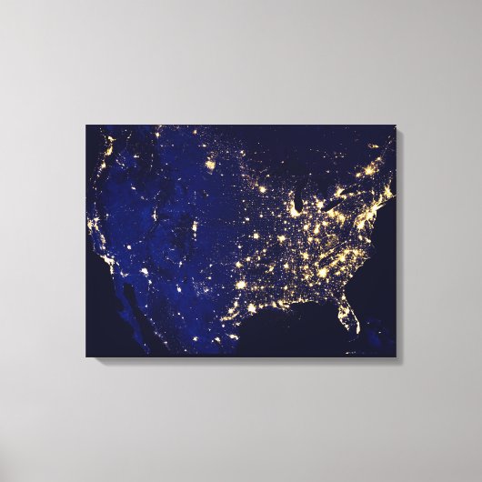Toile États-Unis D'Amérique De L'Espace (Recto)
