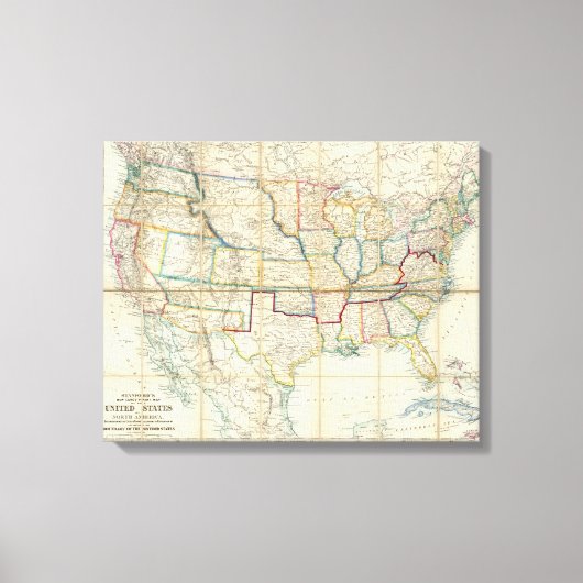 Toile États-Unis D'Amérique Du Nord (Recto)