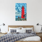Toile États-Unis, Grand Haven, Michigan, Lighthouse (Insitu(Chambre))