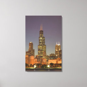 Toile États-Unis, Illinois, Chicago : Skyline de la vill