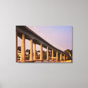 Toile États-Unis, Maryland, Annapolis. Pont de la rivièr