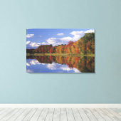 Toile États-Unis, Massachusetts, Acton. Reflet de l'auto (Insitu (Plancher de Bois))