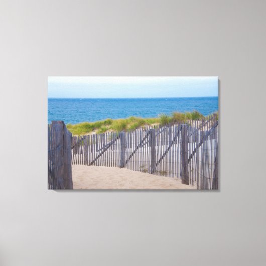 Toile États-Unis, Massachusetts. Dunes et sentier (Recto)