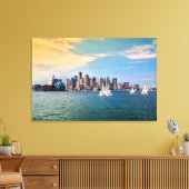 Toile États-Unis, Massachusetts. Skyline 3 (Insitu(Salon))