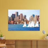 Toile États-Unis, Massachusetts. Skyline du front de mer (Insitu(Salon))