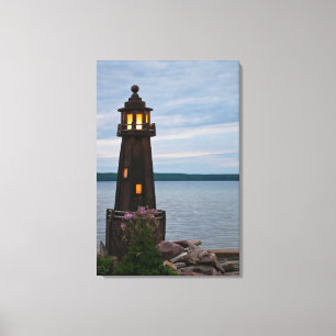 Toile États-Unis, Michigan. Décoration de jardin phare