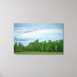 Toile États-Unis, Minnesota. Prairie verte avec des fleu