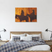 Toile États-Unis, Montana, Boulder River Cowboys à cheva (Insitu(Chambre))