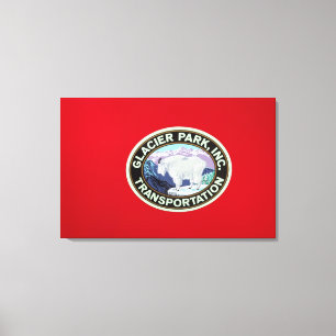 Toile États-Unis, Montana, Glacier National Park, Vintag