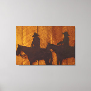 Toile États-Unis, Montana, rivière Boulder Cowboys à che