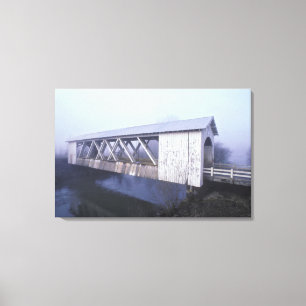 Toile États-Unis, Oregon. Le pont couvert de Gilkey enja