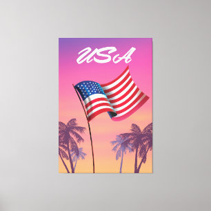 Toile États-Unis Stars and stripes