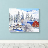 Toile États-Unis, Washington, Methow Valley, Granges dan (Insitu (Plancher de Bois))