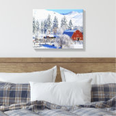 Toile États-Unis, Washington, Methow Valley, Granges dan (Insitu(Chambre))