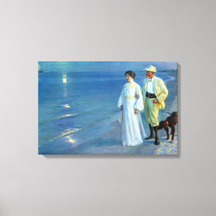 Toile Été de Peder Severin Krøyer même la plage de