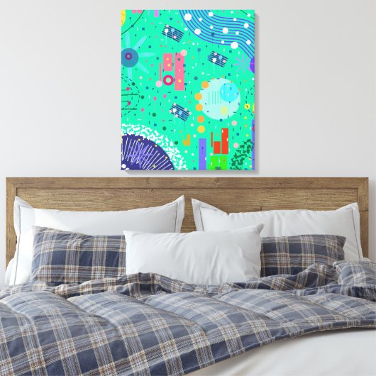 Toile Été Mousse de Mer : Art Abstrait (Insitu(Chambre))