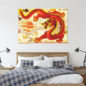 Toile Étendue De Dragon De Feu (Insitu(Chambre))