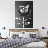Toile Eternal Silver Rose (Insitu(Chambre))