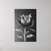 Toile Eternal Silver Rose (Recto)