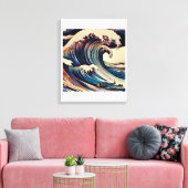 Toile Eternal Surge : La Grande Vague (Insitu(Salon))