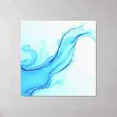 Toile Éthéal Blue Liquide Art Éperal (Recto)