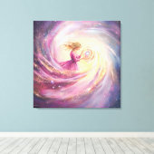 Toile Ethereal Celestial Women: A Cosmic Journey Through (Insitu (Plancher de Bois))