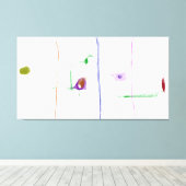 Toile Ethereal Connections Minimalist Pastel Abstract A (Insitu (Plancher de Bois))