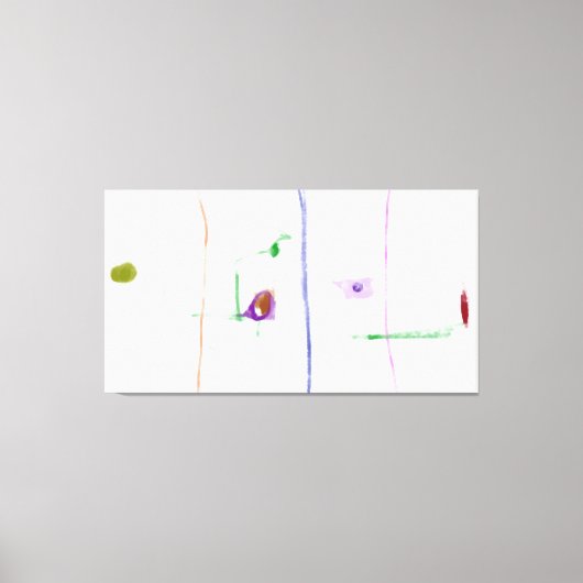 Toile Ethereal Connections Minimalist Pastel Abstract A (Recto)