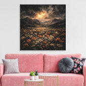 Toile Ethereal Mountain Glow Impasto Landscape Canvas (Insitu(Salon))